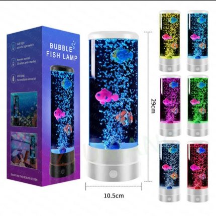 LED Color Changing Bubble Fish Lamp – Decorative Aquarium Night Light