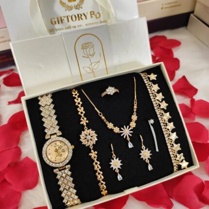Golden Star Elegance Gift Set L-3(Analog Watch)