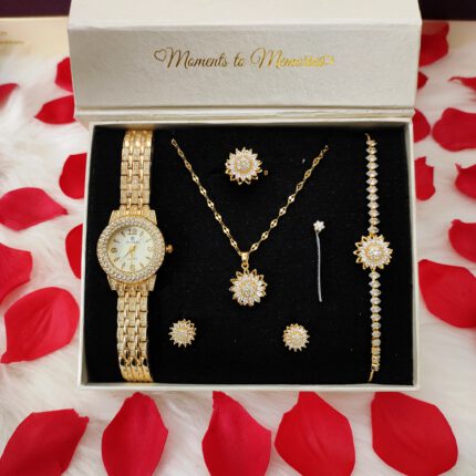Giftory Sunflower Set With Watch (E-1)